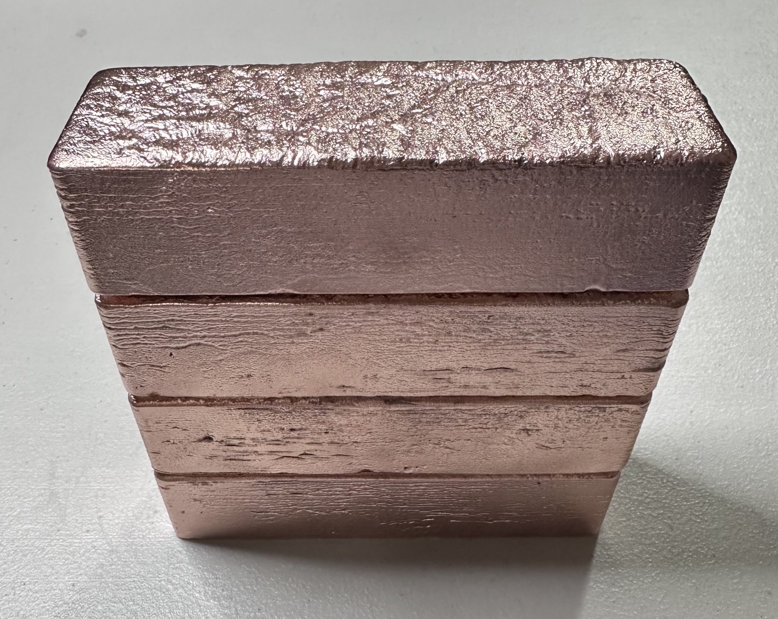 23+ lb Hand Poured Copper Ingots - Image 3