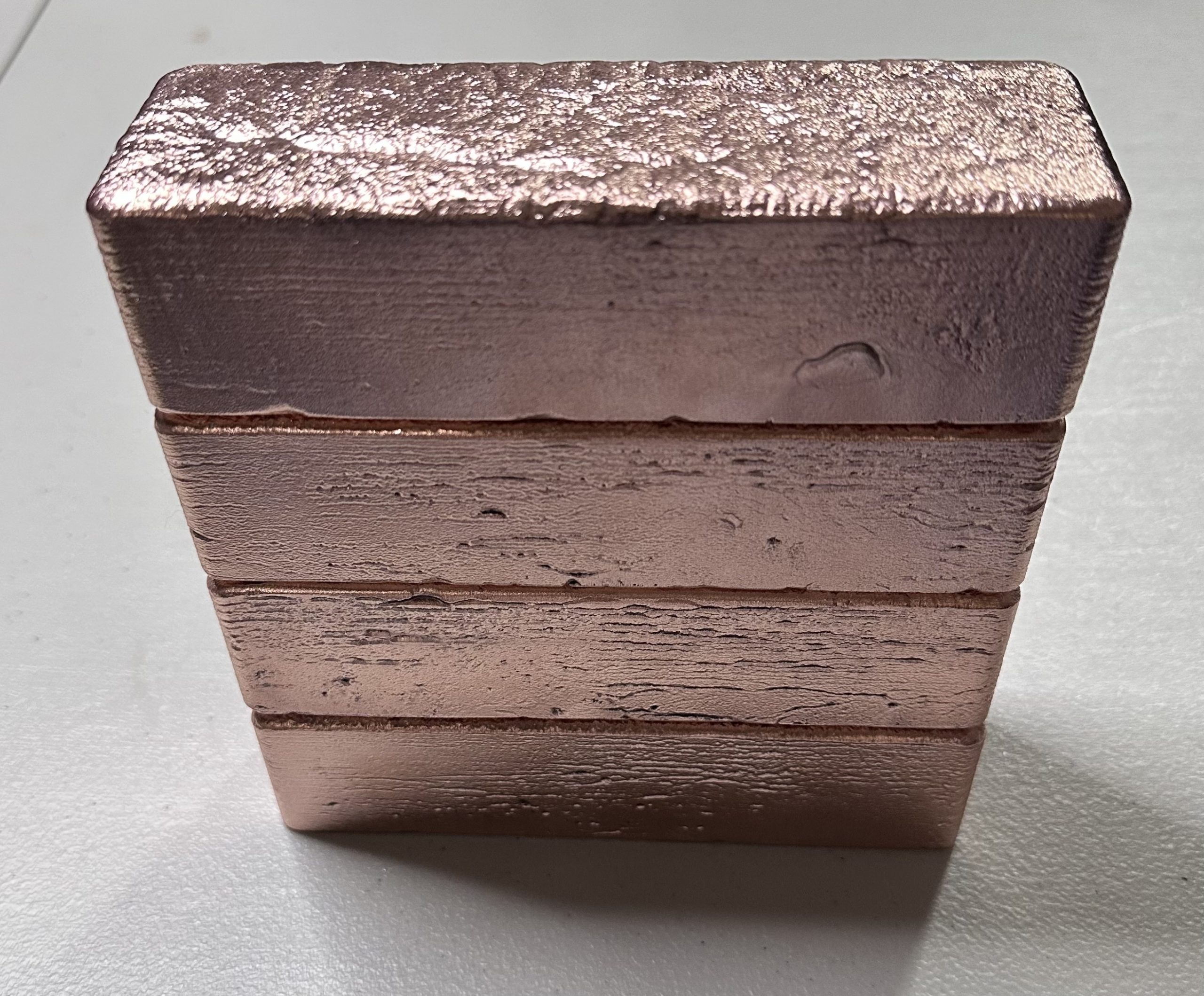 23+ lb Hand Poured Copper Ingots - Image 4